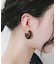 ウッドフープピアス
