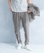 LIFE STYLE TAILOR　シアサッカーストレッチパンツ