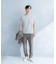 LIFE STYLE TAILOR　シアサッカーストレッチパンツ