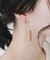 ステンレスアシンメトリーハートピアス