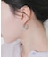 ツイストビーズフープピアス