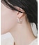クリアボリュームフープピアス