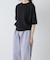 ハイゲージコットン半袖クルーネックニット