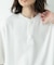 ワッフルヘンリーネックTシャツ