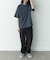 ワッフルヘンリーネックTシャツ