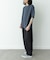 ワッフルヘンリーネックTシャツ