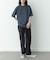 ワッフルヘンリーネックTシャツ