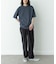 ワッフルヘンリーネックTシャツ