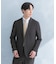 LIFE STYLE TAILOR　リネンライク千鳥柄コンフォータブルジャケット
