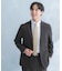 LIFE STYLE TAILOR　リネンライク千鳥柄コンフォータブルジャケット