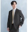 LIFE STYLE TAILOR　リネンライク千鳥柄コンフォータブルジャケット