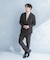 LIFE STYLE TAILOR　リネンライク千鳥柄コンフォータブルジャケット