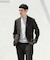 LIFE STYLE TAILOR　リネンライク千鳥柄コンフォータブルジャケット