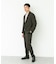 LIFE STYLE TAILOR　リネンライク千鳥柄コンフォータブルジャケット