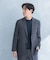 LIFE STYLE TAILOR　リネンライク千鳥柄コンフォータブルジャケット