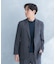 LIFE STYLE TAILOR　リネンライク千鳥柄コンフォータブルジャケット