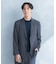 LIFE STYLE TAILOR　リネンライク千鳥柄コンフォータブルジャケット