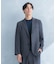 LIFE STYLE TAILOR　リネンライク千鳥柄コンフォータブルジャケット