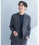 LIFE STYLE TAILOR　リネンライク千鳥柄コンフォータブルジャケット