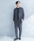 LIFE STYLE TAILOR　リネンライク千鳥柄コンフォータブルジャケット