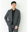 LIFE STYLE TAILOR　リネンライク千鳥柄コンフォータブルジャケット