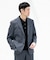 LIFE STYLE TAILOR　リネンライク千鳥柄コンフォータブルジャケット