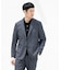 LIFE STYLE TAILOR　リネンライク千鳥柄コンフォータブルジャケット