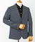 LIFE STYLE TAILOR　リネンライク千鳥柄コンフォータブルジャケット