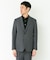 LIFE STYLE TAILOR　リネンライク千鳥柄コンフォータブルジャケット