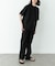 接触冷感リネン混テーパードパンツ