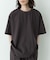 接触冷感リネン混ショートスリーブTシャツ