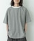 接触冷感リネン混ショートスリーブTシャツ