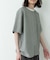 接触冷感リネン混ショートスリーブTシャツ