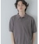 『洗濯可』ストレッチニットポロショートスリーブTシャツ