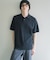 『洗濯可』ストレッチニットポロショートスリーブTシャツ