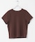 汗ジミ防止コクーンスリーブクルーネックTシャツ