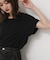 汗ジミ防止コクーンスリーブクルーネックTシャツ