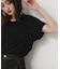 汗ジミ防止コクーンスリーブクルーネックTシャツ