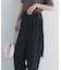 ラップレイヤードストレートパンツ