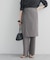 ラップレイヤードストレートパンツ