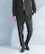 LIFE STYLE TAILOR　リネンライク千鳥柄コンフォータブルパンツ