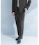 LIFE STYLE TAILOR　リネンライク千鳥柄コンフォータブルパンツ