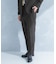 LIFE STYLE TAILOR　リネンライク千鳥柄コンフォータブルパンツ