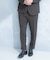 LIFE STYLE TAILOR　リネンライク千鳥柄コンフォータブルパンツ