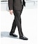 LIFE STYLE TAILOR　リネンライク千鳥柄コンフォータブルパンツ