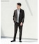 LIFE STYLE TAILOR　リネンライク千鳥柄コンフォータブルパンツ