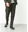 LIFE STYLE TAILOR　リネンライク千鳥柄コンフォータブルパンツ
