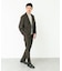 LIFE STYLE TAILOR　リネンライク千鳥柄コンフォータブルパンツ