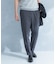 LIFE STYLE TAILOR　リネンライク千鳥柄コンフォータブルパンツ