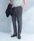 LIFE STYLE TAILOR　リネンライク千鳥柄コンフォータブルパンツ